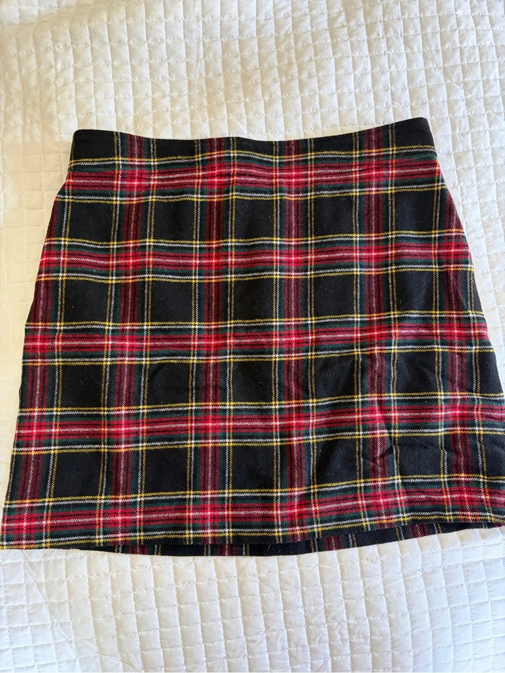 J. Crew Plaid A-Line Women's Skirt - Black and Red